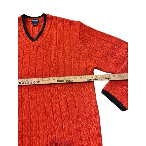 Guess Jeans Sweater Womens XXL 100%wool Vintage Cozy Soft Hongkong 80s Orange - Picture 3 of 10